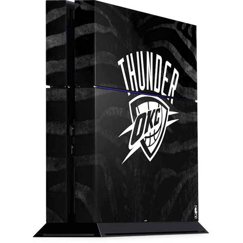NBA Oklahoma City Thunder Black Animal Print PS4 Console Skin