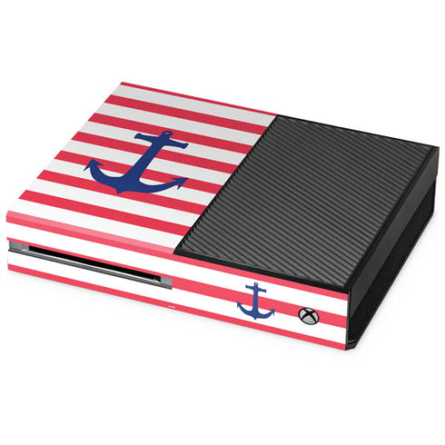 Nautical Stripes Xbox One Console Skin