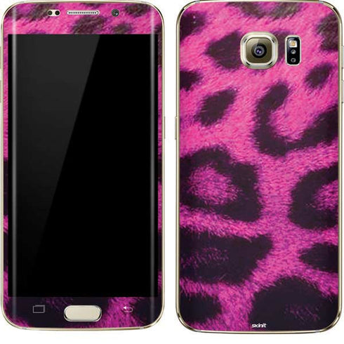 Pink Leopard Spots Galaxy S7 Edge Skin