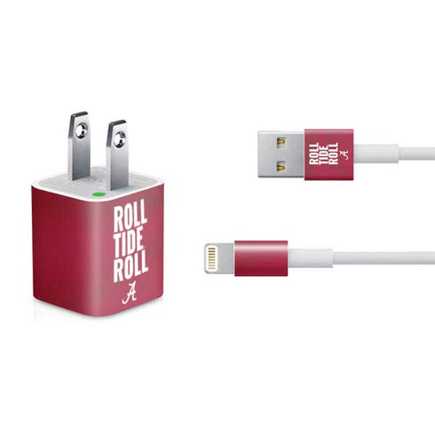 University of Alabama Roll Tide Roll iPhone Charger (5W USB) Skin