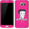 Betty Boop Pink Background Galaxy S7 Edge Skin