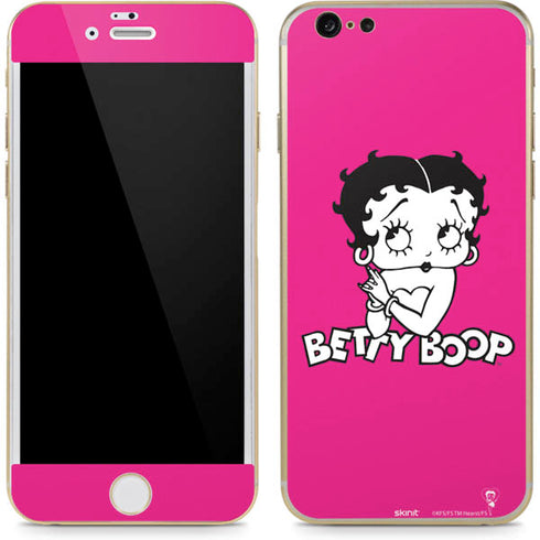 Betty Boop Pink Background iPhone 6/6s Skin