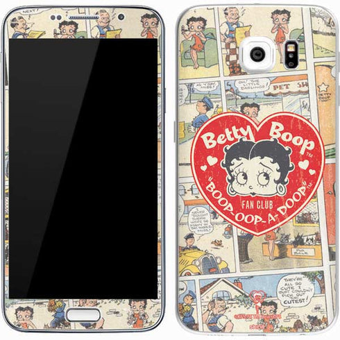 Betty Boop Comic Strip Galaxy S7 Skin