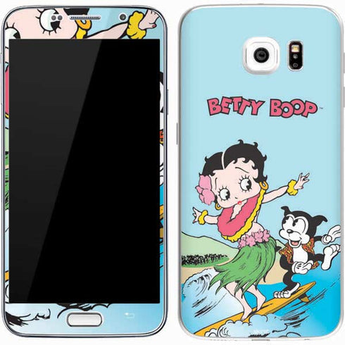 Betty Boop Surfing Galaxy S7 Skin