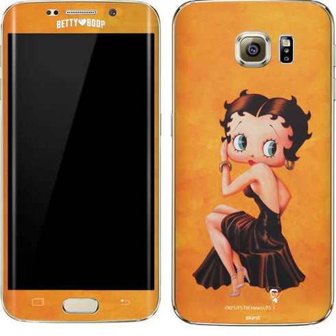 Betty Boop Little Black Dress Galaxy S7 Edge Skin