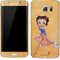 Betty Boop With Puppy Orange Background Galaxy S7 Edge Skin