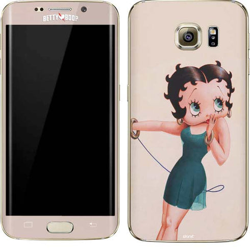 Betty Boop On the Phone Galaxy S7 Edge Skin