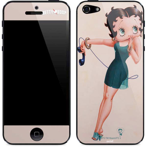 Betty Boop On the Phone iPhone 5/5s/5SE Skin