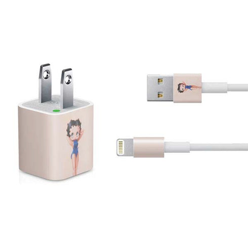 Betty Boop Swimsuit iPhone Charger (5W USB) Skin