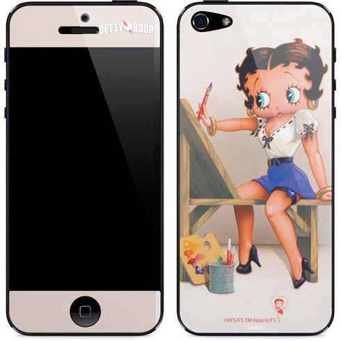 Betty Boop The Artist iPhone 5/5s/5SE Skin