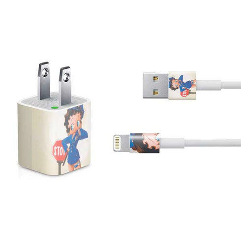 Betty Boop The Police Officer iPhone Charger (5W USB) Skin
