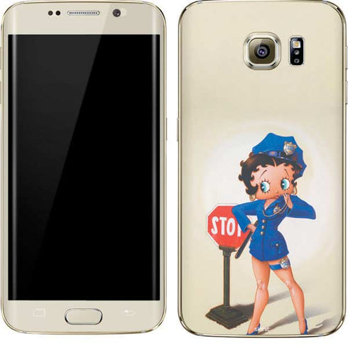 Betty Boop The Police Officer Galaxy S7 Edge Skin