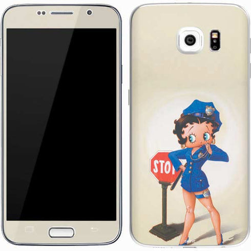 Betty Boop The Police Officer Galaxy S7 Skin