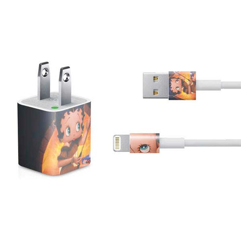 Betty Boop Roasting Marshmallows iPhone Charger (5W USB) Skin