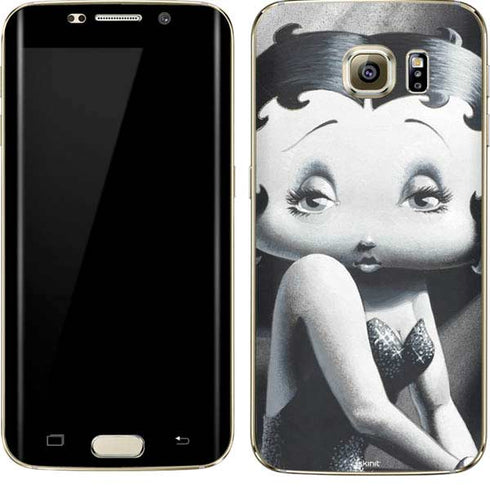 Betty Boop Black and White Galaxy S7 Edge Skin