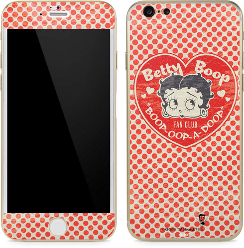 Betty Boop Red Heart iPhone 6/6s Skin