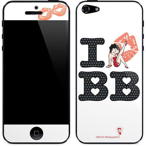 Betty Boop I Love BB iPhone 5/5s/5SE Skin