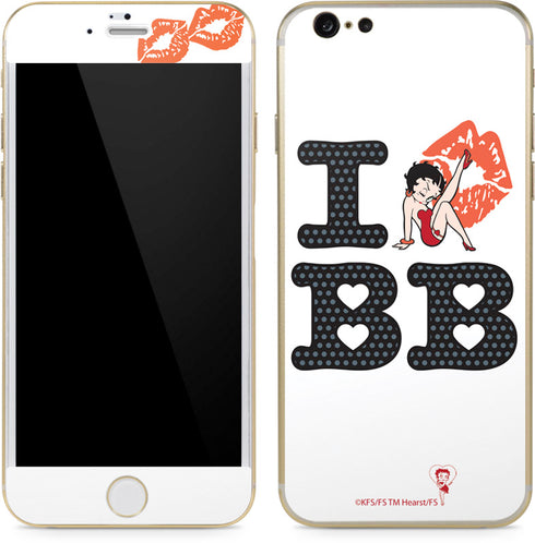 Betty Boop I Love BB iPhone 6/6s Skin