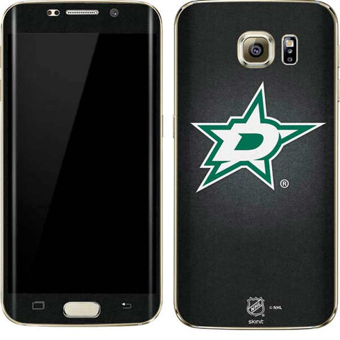 NHL Dallas Stars Black Background Galaxy S7 Edge Skin