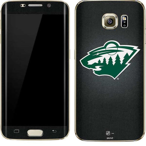 NHL Minnesota Wild Black Background Galaxy S7 Edge Skin