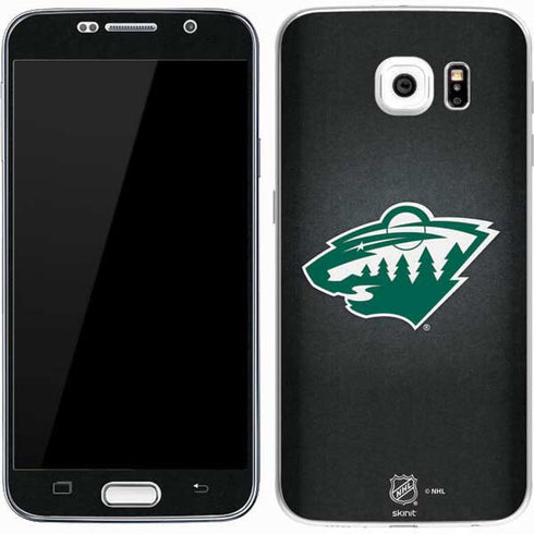 NHL Minnesota Wild Black Background Galaxy S7 Skin