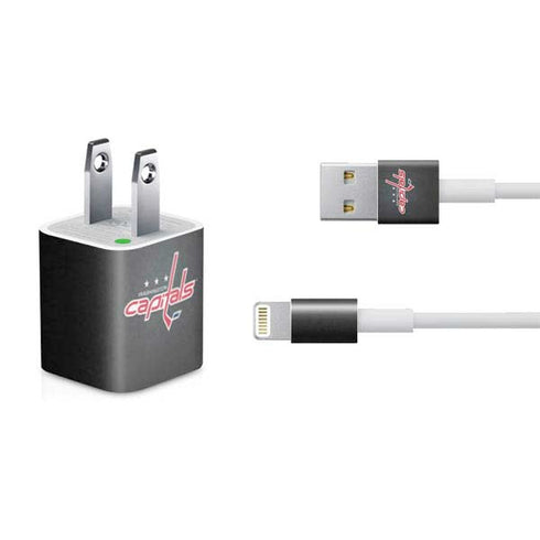 NHL Washington Capitals Black Background iPhone Charger (5W USB) Skin