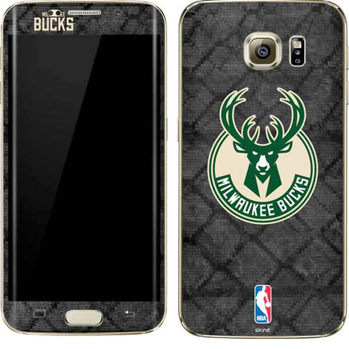 NBA Milwaukee Bucks Rusted Dark Galaxy S7 Edge Skin