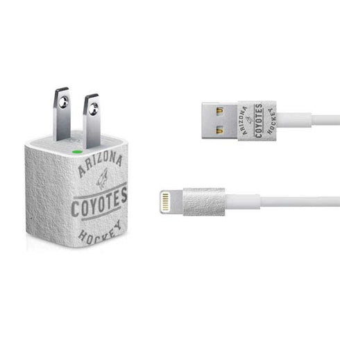 NHL Arizona Coyotes Black Text iPhone Charger (5W USB) Skin