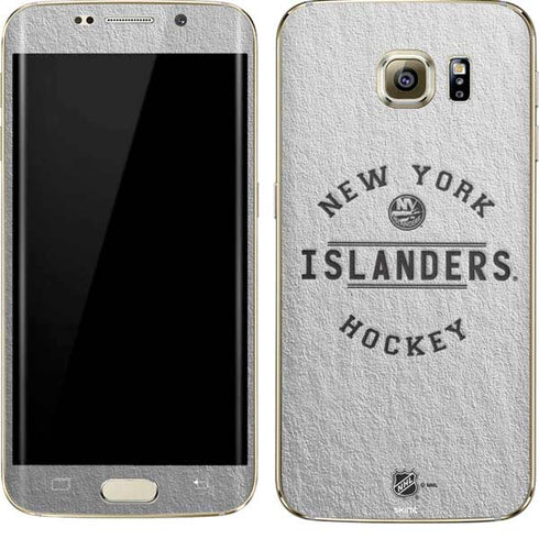 NHL New York Islanders Black Text Galaxy S7 Edge Skin