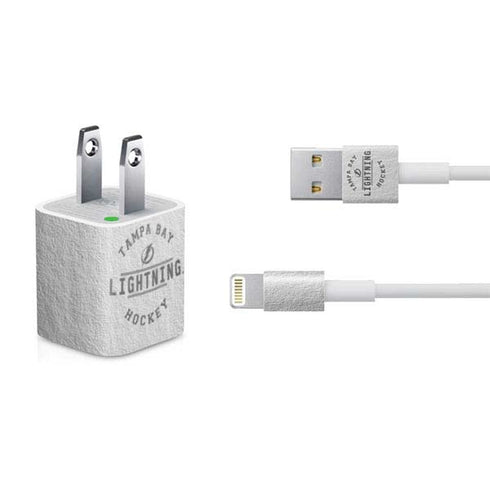 NHL Tampa Bay Lightning Black Text iPhone Charger (5W USB) Skin