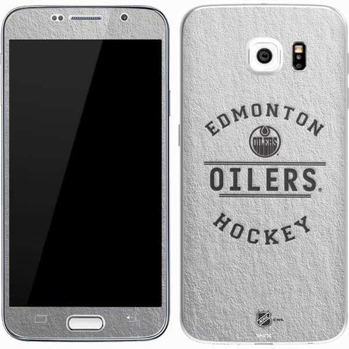 NHL Edmonton Oilers Black Text Galaxy S7 Skin