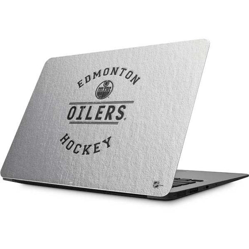 NHL Edmonton Oilers Black Text Apple MacBook Skin