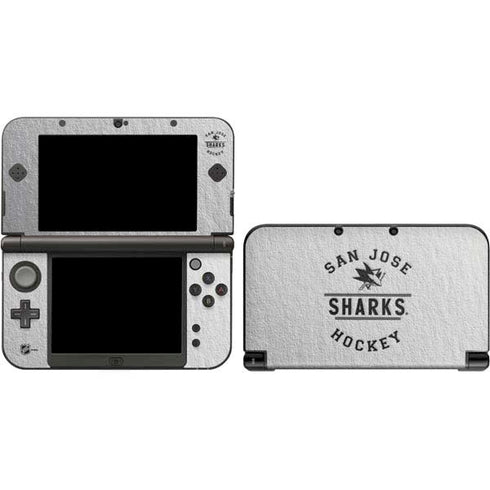 NHL San Jose Sharks Black Text 3DS XL 2015 Skin