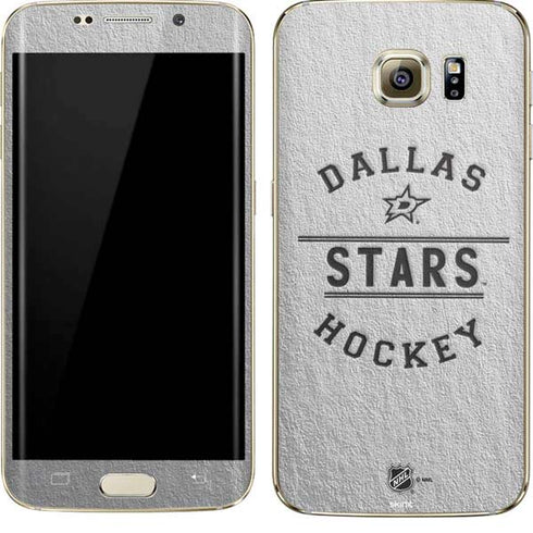 NHL Dallas Stars Black Text Galaxy S7 Edge Skin