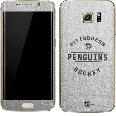 NHL Pittsburgh Penguins Black Text Galaxy S7 Edge Skin