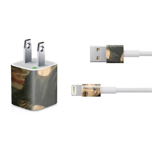 Leonardo da Vinci Mona Lisa iPhone Charger (5W USB) Skin
