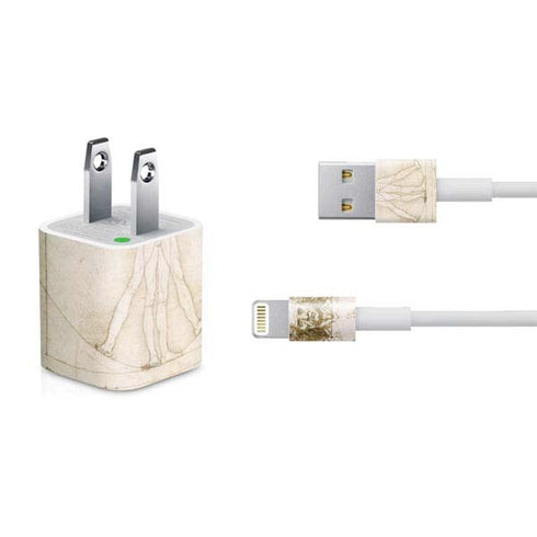 Leonardo da Vinci The Proportions of Man iPhone Charger (5W USB) Skin