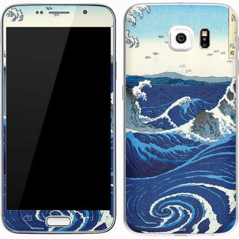 Hiroshige View of the Naruto whirlpools at Awa Galaxy S7 Skin