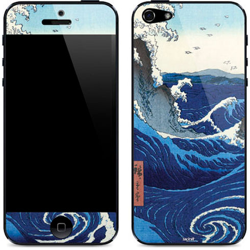 Hiroshige View of the Naruto whirlpools at Awa iPhone 5/5s/5SE Skin
