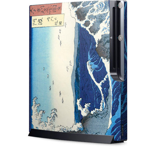 Hiroshige View of the Naruto whirlpools at Awa Playstation 3 & PS3 Slim Skin