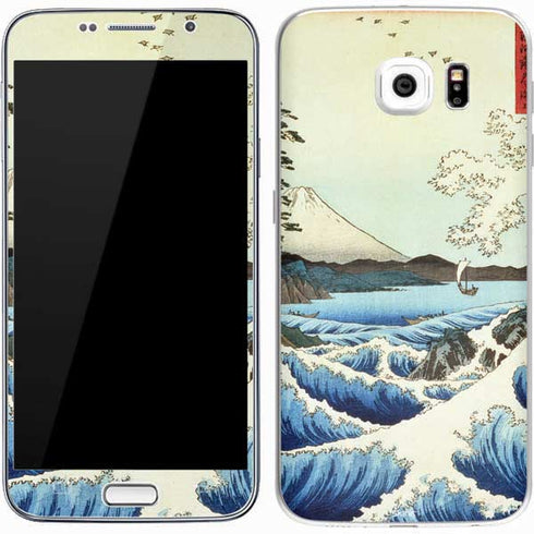 Hiroshige View from Satta Suruga Province Galaxy S7 Skin