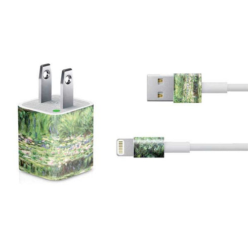 Claude Monet White Waterlilies, 1899 iPhone Charger (5W USB) Skin