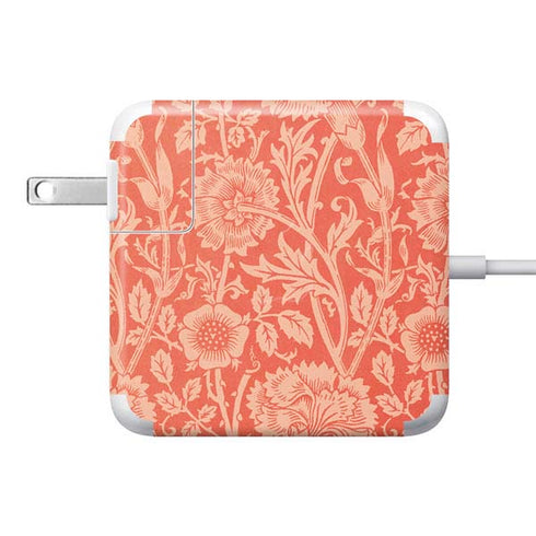 William Morris Pink & Rose 85W Power Adapter (15 and 17 inch MacBook Pro Charger) Skin