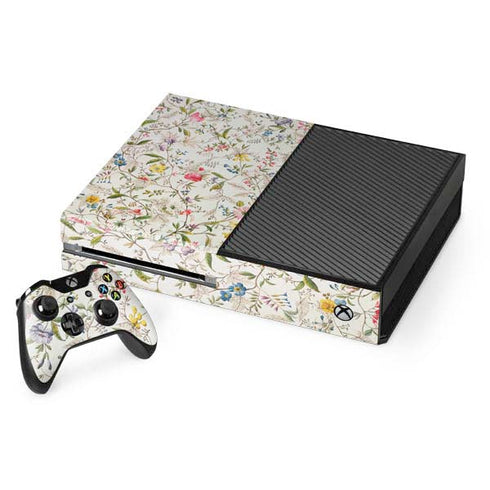 William Kilburn Wildflowers Xbox One Console and Controller Bundle Skin