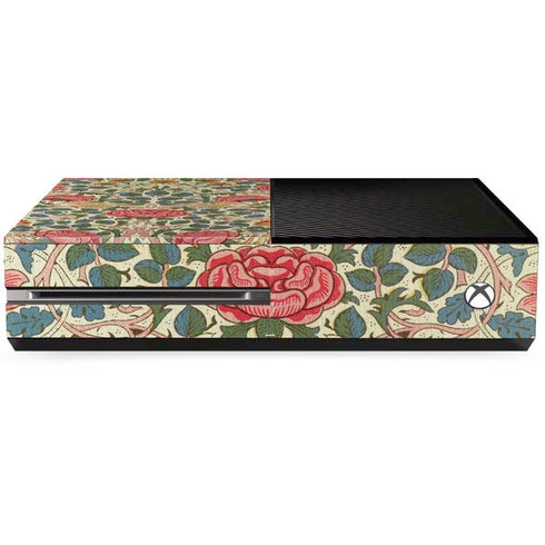 William Morris Rose Xbox One Console Skin