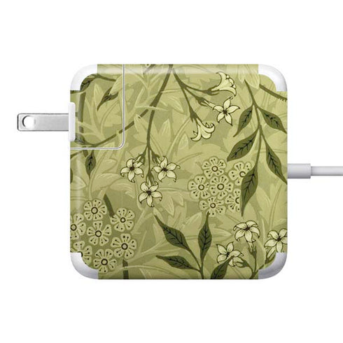 William Morris Jasmine 85W Power Adapter (15 and 17 inch MacBook Pro Charger) Skin