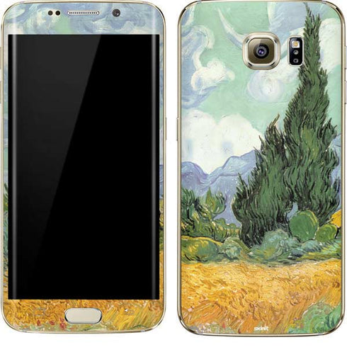 Vincent Van Gogh Wheatfield with Cypresses Galaxy S7 Edge Skin