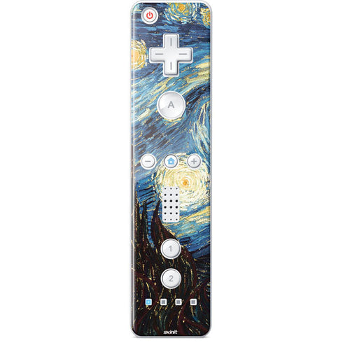 Vincent Van Gogh The Starry Night Wii Remote Controller Skin