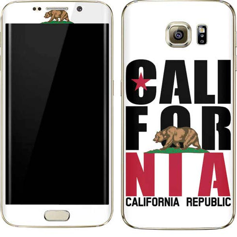 California White Block Galaxy S7 Edge Skin