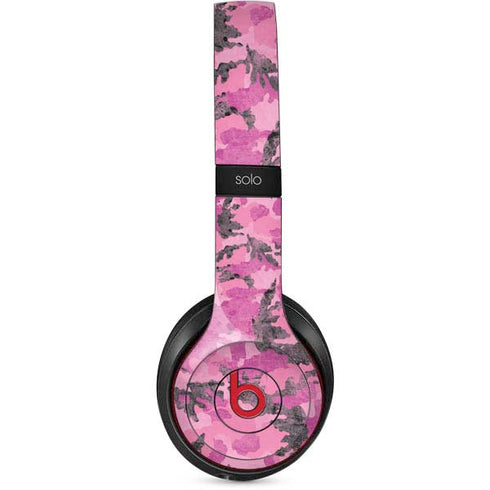 Pink Camouflage Beats Solo 2 Wireless Skin
